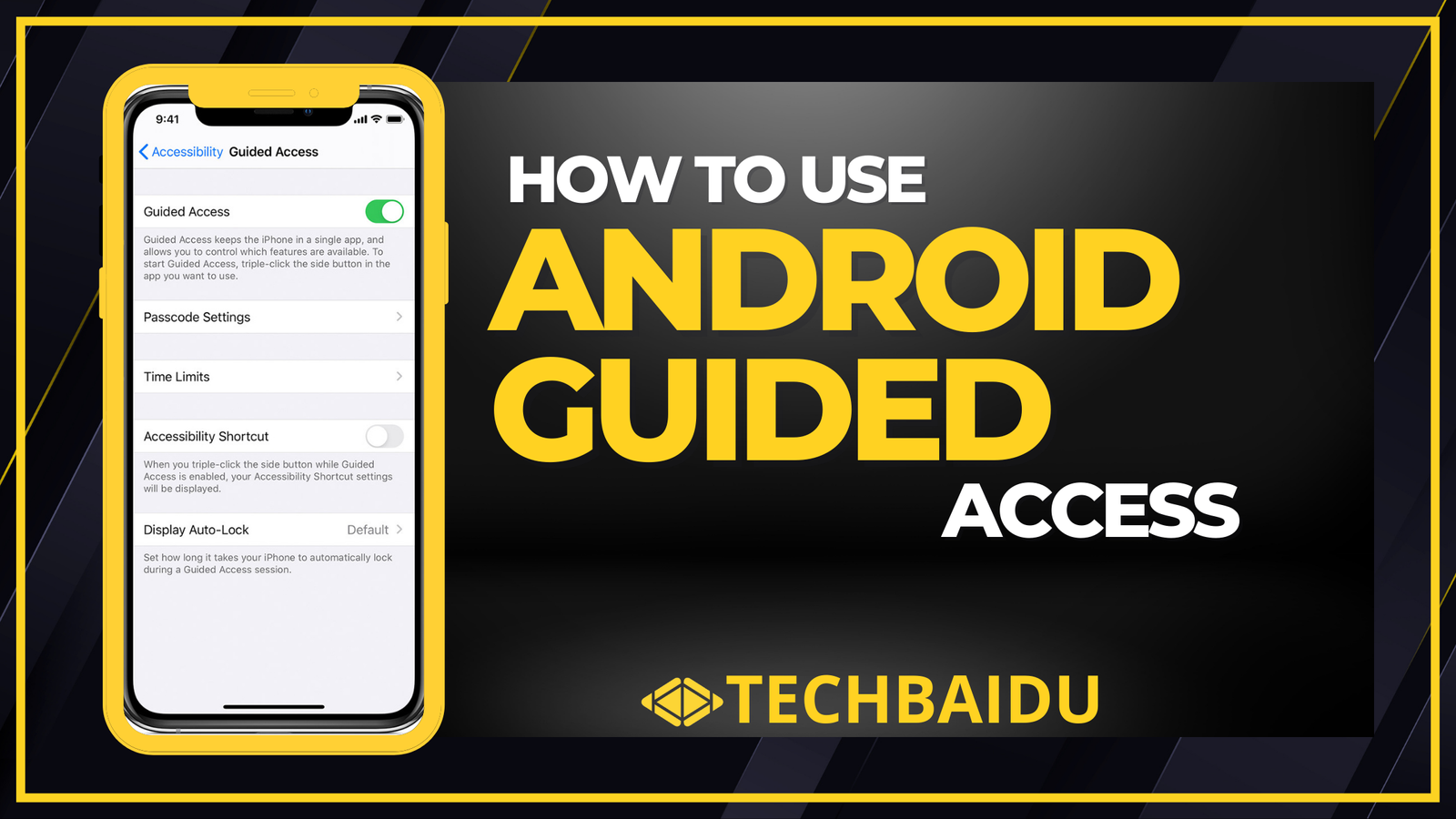 how to use android guided access